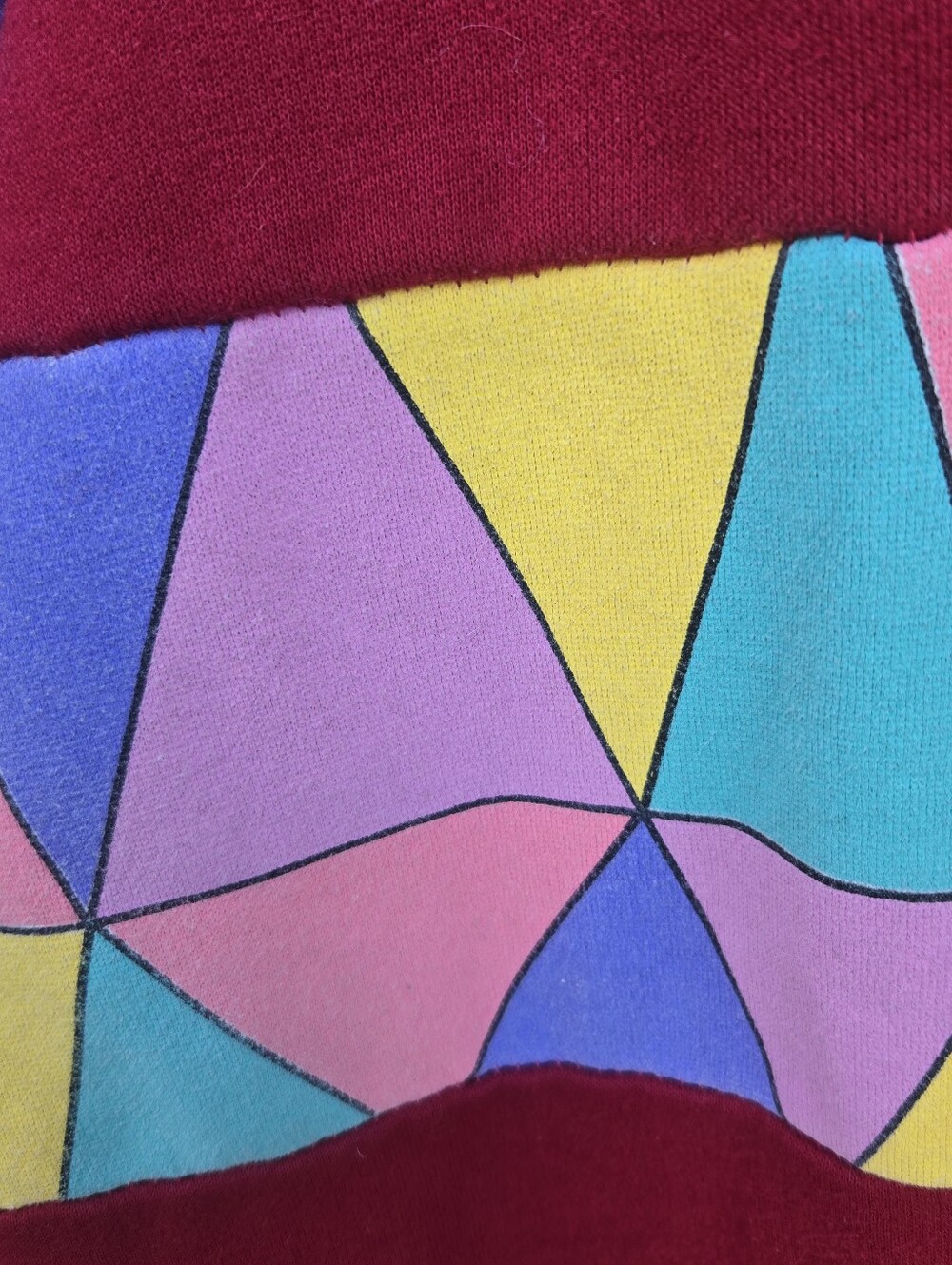 Geometric Colorblock Crewneck - Picture 3 of 8